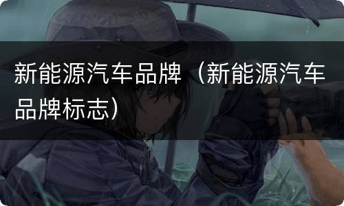 新能源汽车品牌（新能源汽车品牌标志）