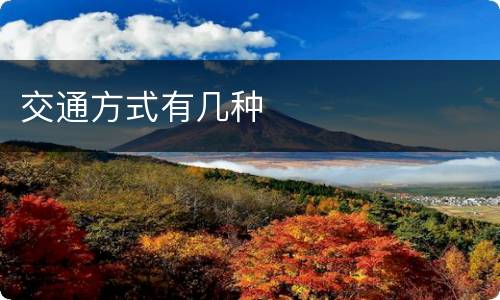 交通方式有几种