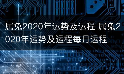属兔2020年运势及运程 属兔2020年运势及运程每月运程