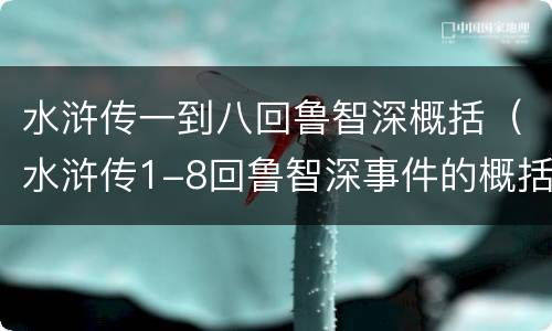 水浒传一到八回鲁智深概括（水浒传1-8回鲁智深事件的概括）