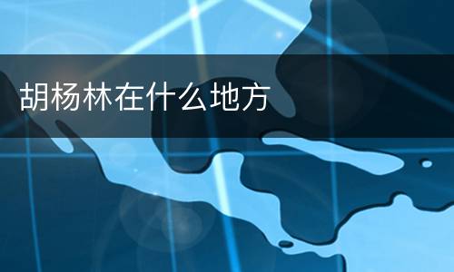 胡杨林在什么地方