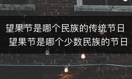 望果节是哪个民族的传统节日 望果节是哪个少数民族的节日