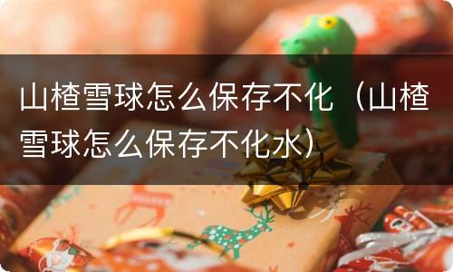 山楂雪球怎么保存不化（山楂雪球怎么保存不化水）