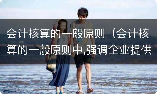 会计核算的一般原则（会计核算的一般原则中,强调企业提供的会计信息）