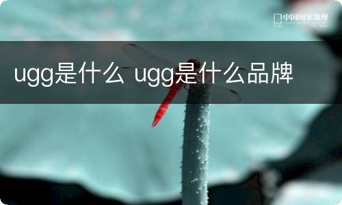 ugg是什么 ugg是什么品牌