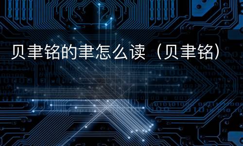 贝聿铭的聿怎么读（贝聿铭）