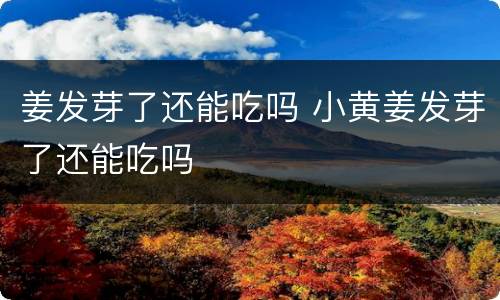 姜发芽了还能吃吗 小黄姜发芽了还能吃吗