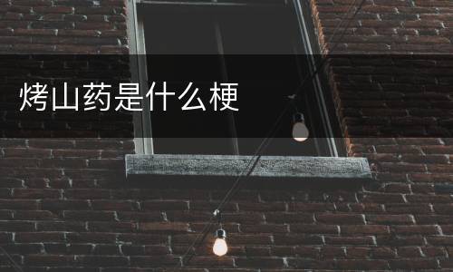 烤山药是什么梗