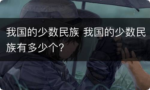我国的少数民族 我国的少数民族有多少个?