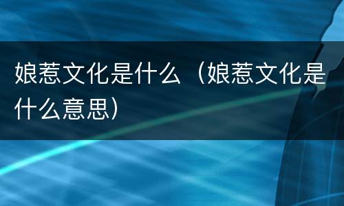 娘惹文化是什么（娘惹文化是什么意思）