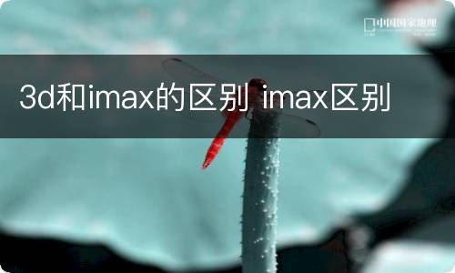 3d和imax的区别 imax区别