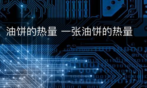 油饼的热量 一张油饼的热量