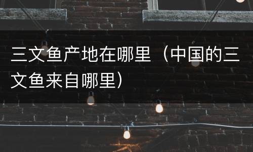 三文鱼产地在哪里（中国的三文鱼来自哪里）