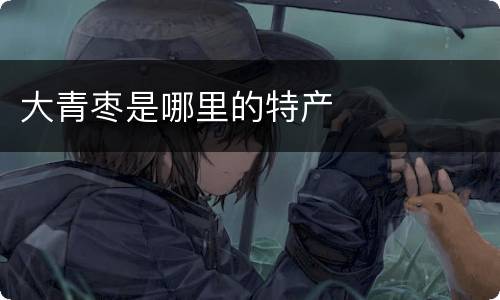 大青枣是哪里的特产