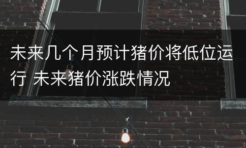 未来几个月预计猪价将低位运行 未来猪价涨跌情况