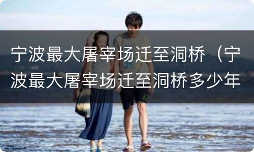 宁波最大屠宰场迁至洞桥（宁波最大屠宰场迁至洞桥多少年）