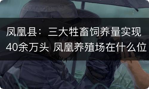 凤凰县：三大牲畜饲养量实现40余万头 凤凰养殖场在什么位置