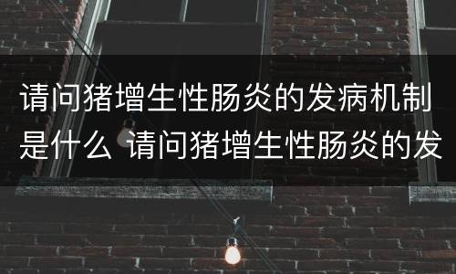 请问猪增生性肠炎的发病机制是什么 请问猪增生性肠炎的发病机制是什么呢