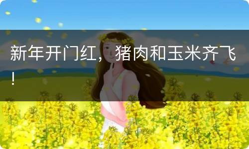 新年开门红，猪肉和玉米齐飞!