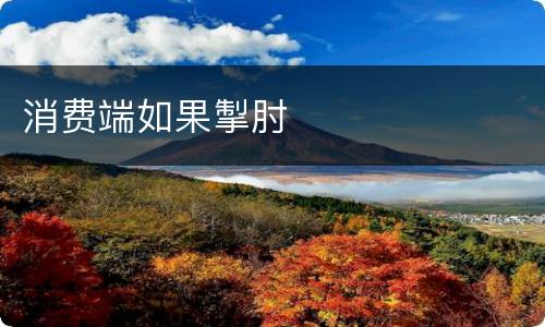 消费端如果掣肘