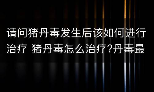 请问猪丹毒发生后该如何进行治疗 猪丹毒怎么治疗?丹毒最好治疗方法