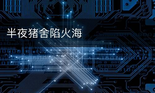 半夜猪舍陷火海