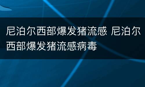 尼泊尔西部爆发猪流感 尼泊尔西部爆发猪流感病毒