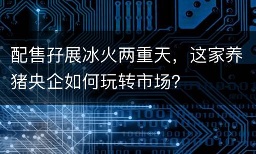 配售孖展冰火两重天，这家养猪央企如何玩转市场？