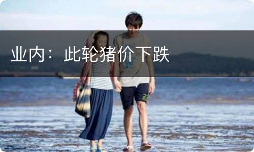 业内：此轮猪价下跌