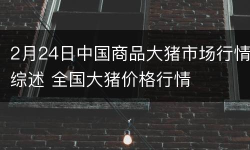 2月24日中国商品大猪市场行情综述 全国大猪价格行情