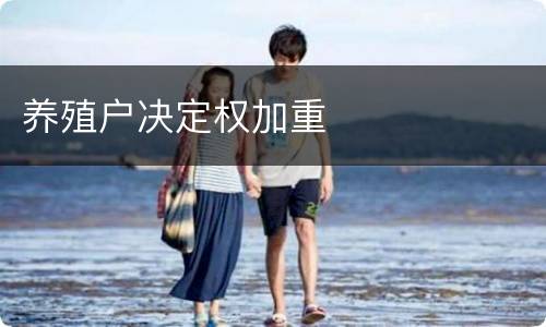 养殖户决定权加重