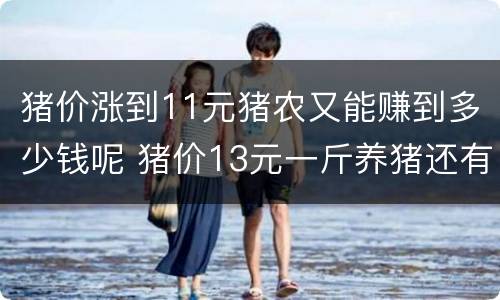 猪价涨到11元猪农又能赚到多少钱呢 猪价13元一斤养猪还有利润吗