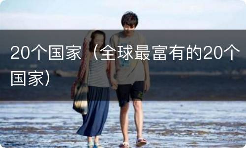 20个国家（全球最富有的20个国家）
