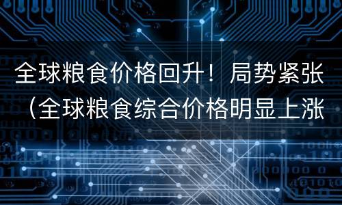 全球粮食价格回升！局势紧张（全球粮食综合价格明显上涨）