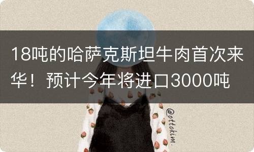 18吨的哈萨克斯坦牛肉首次来华！预计今年将进口3000吨